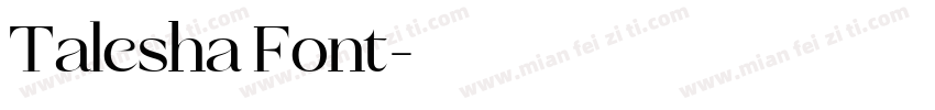 Talesha Font字体转换
